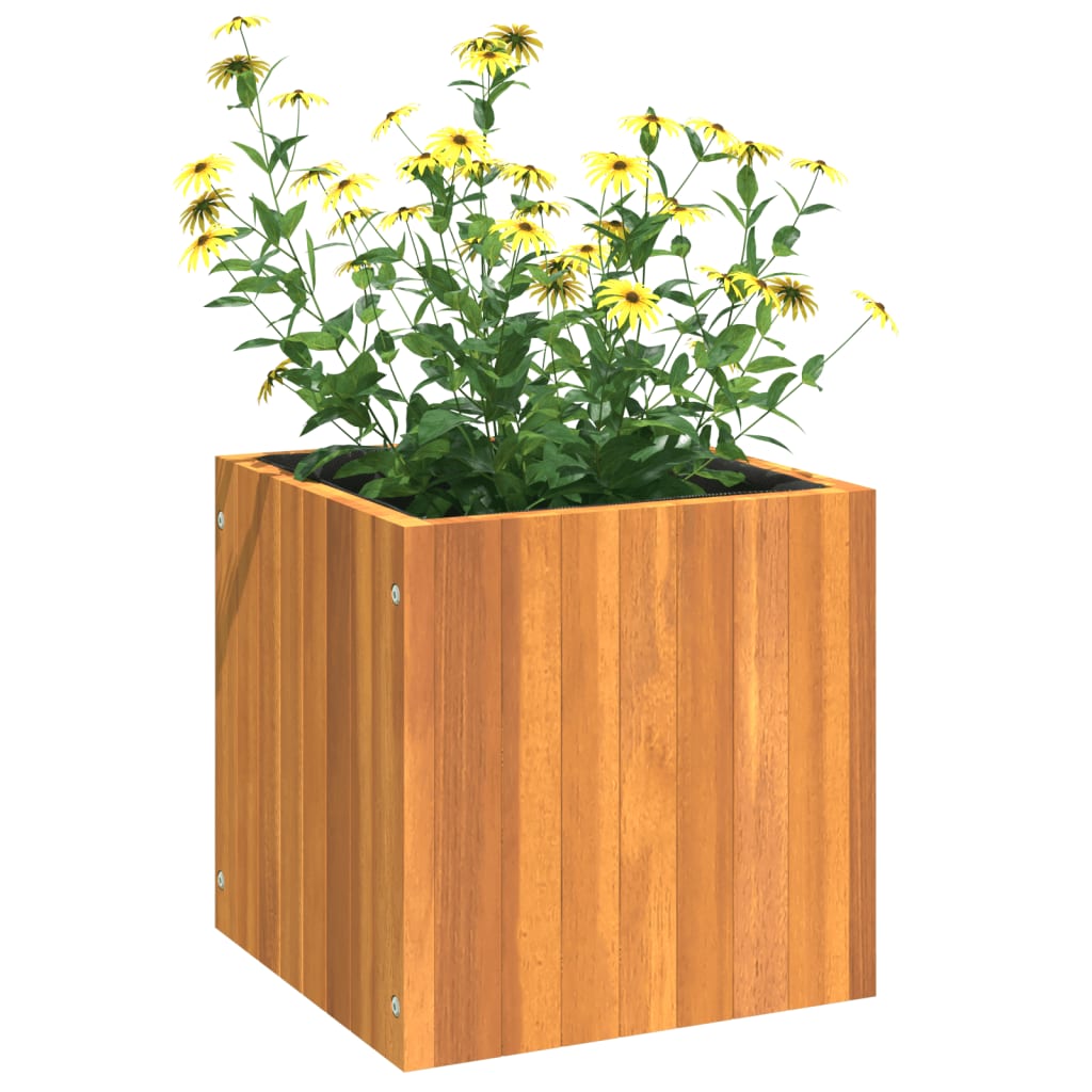 Garden Planter 35x35x35 cm Solid Wood Acacia