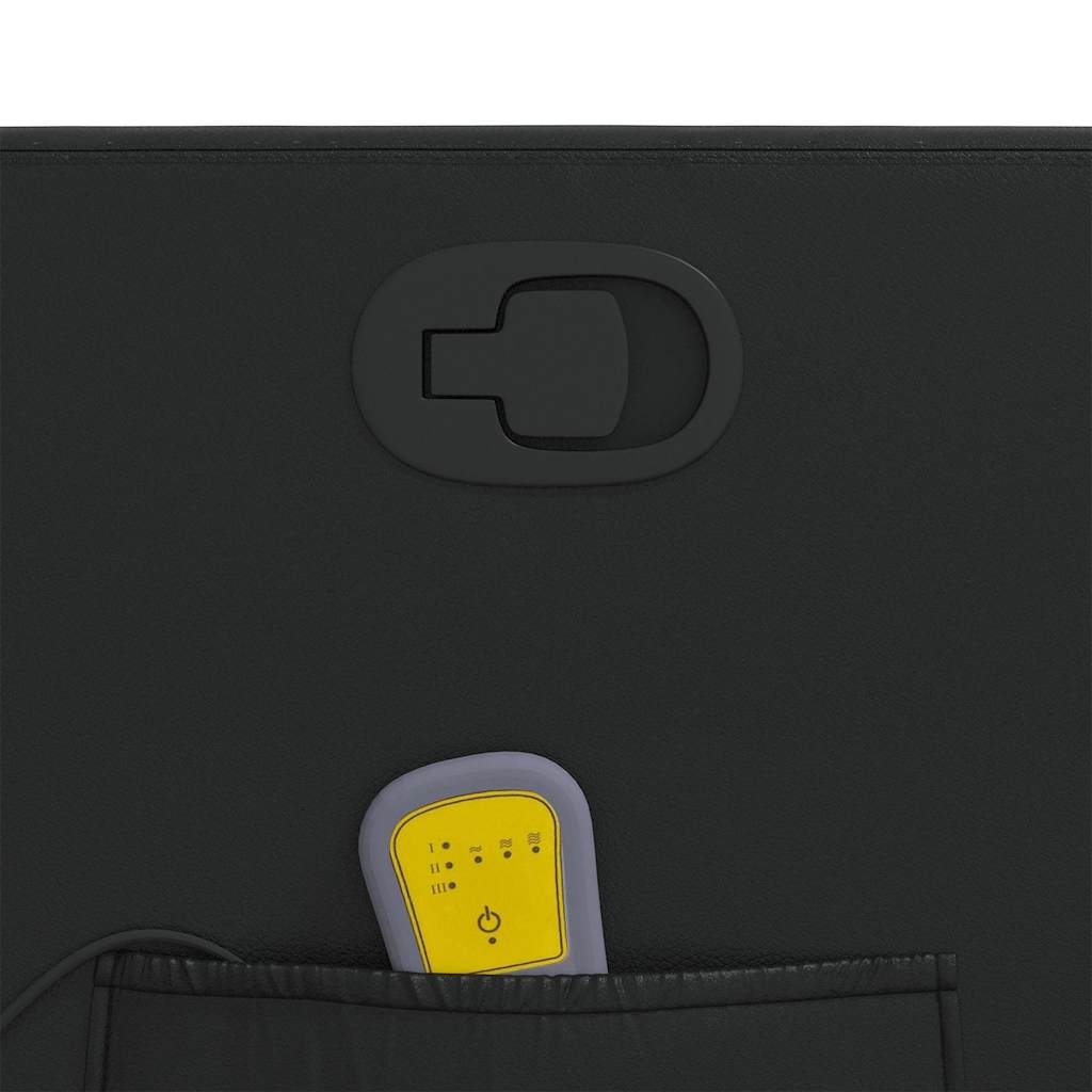 Massage Recliner Chair Black Faux Leather