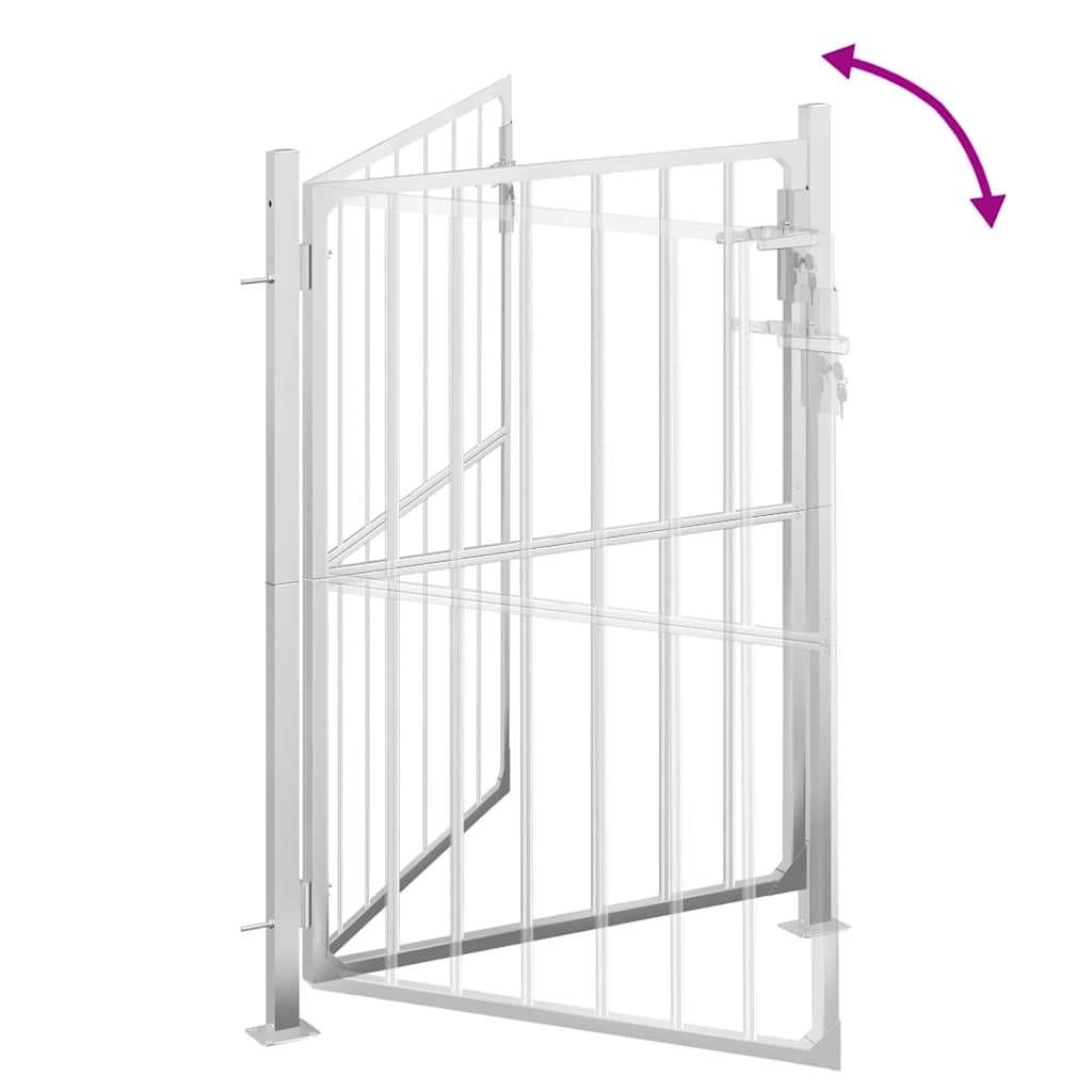 Garden Gate 100x145  cm Stainless Steel