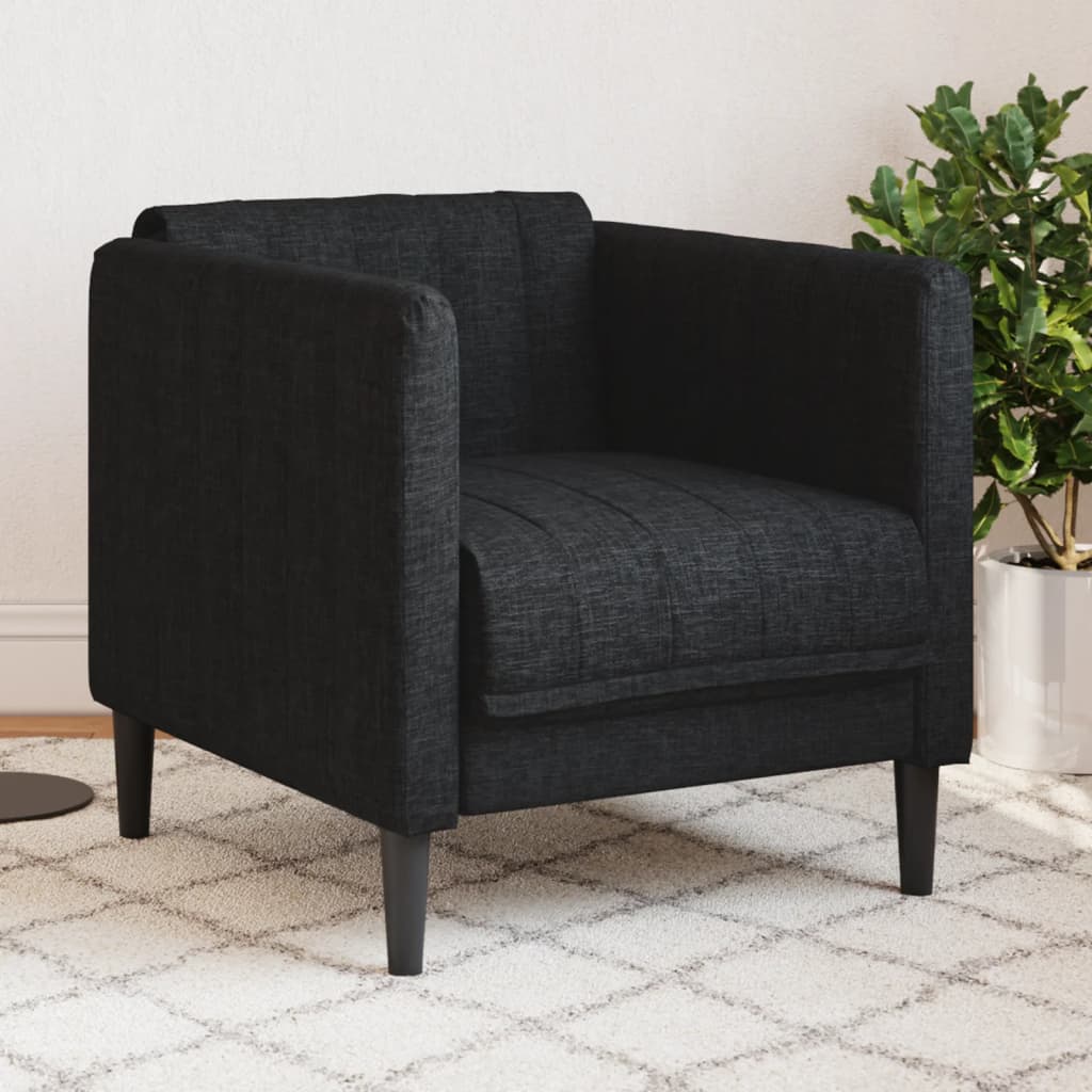 Sofa Chair Black Fabric