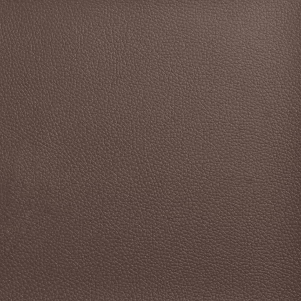 Chesterfield Sofa 2-Seater Brown Faux Leather