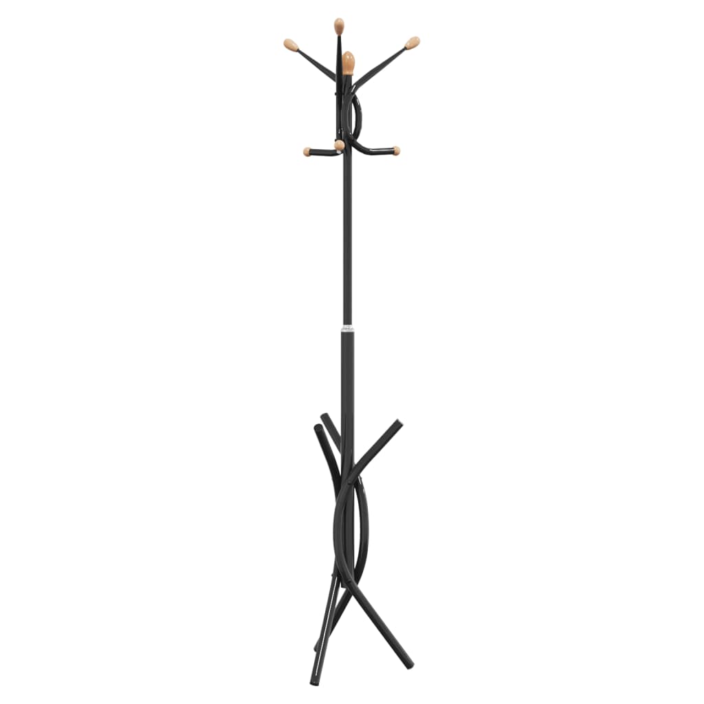 Coat Stand Black 176 cm Powder-coated Iron
