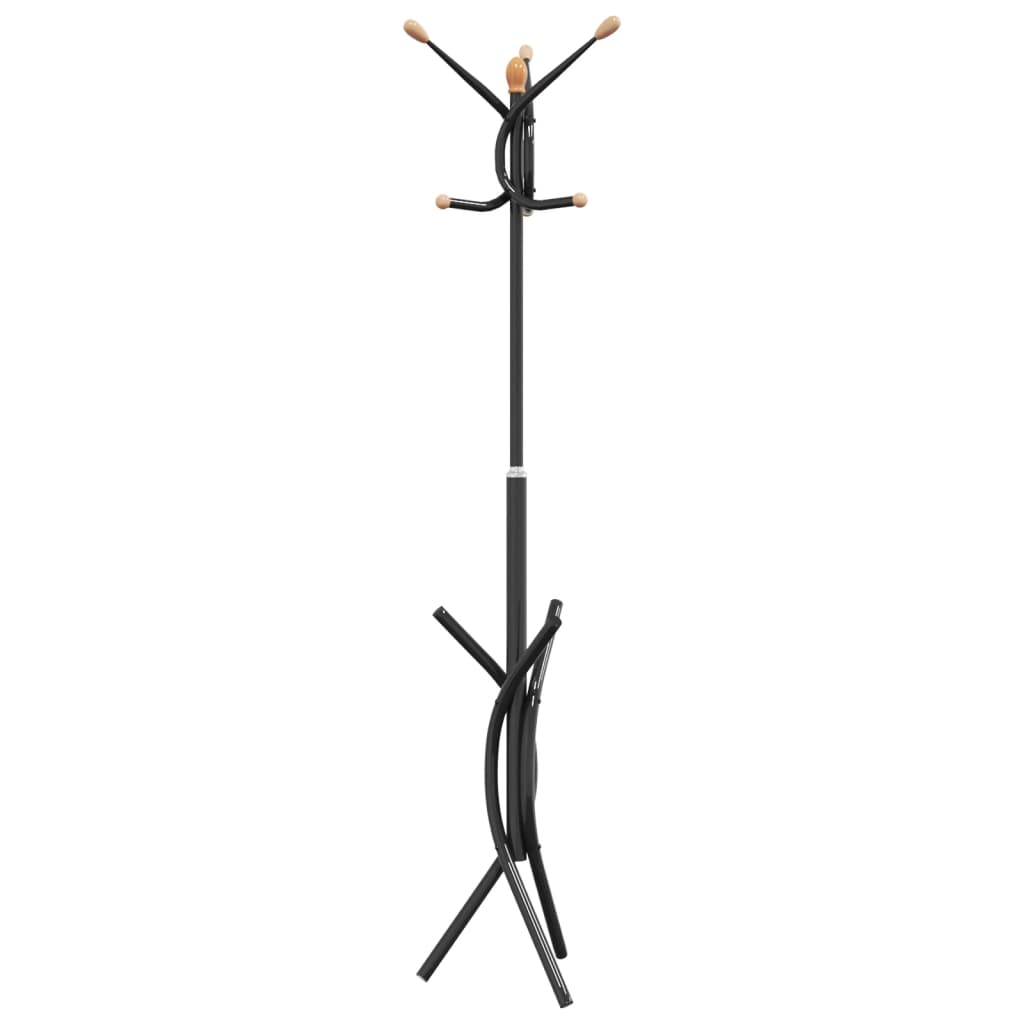 Coat Stand Black 176 cm Powder-coated Iron