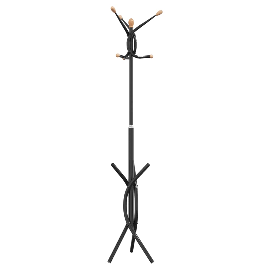Coat Stand Black 176 cm Powder-coated Iron