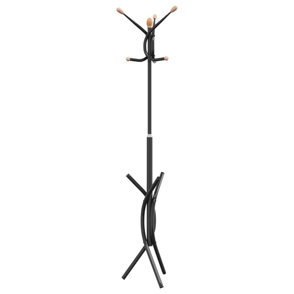 Coat Stand Black 176 cm Powder-coated Iron