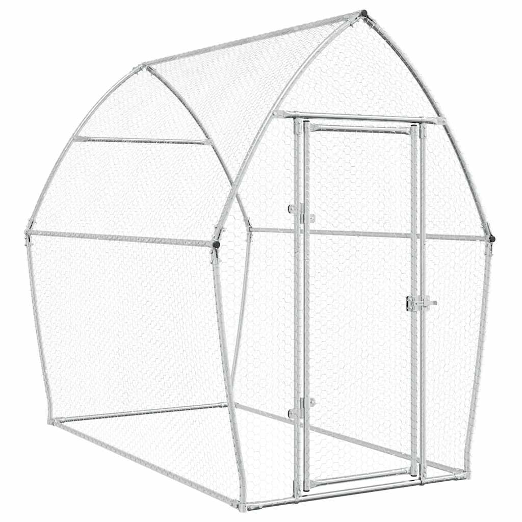 Chicken Cage Silver 200x105x182 cm Galvanised Steel