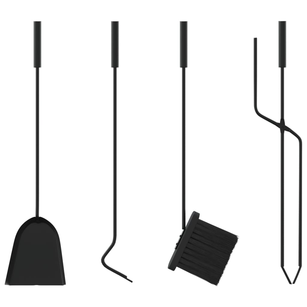 5 Piece Fireplace Tool Set 18x66 cm Steel