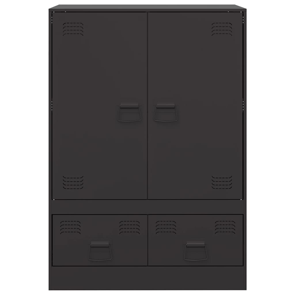 Highboard Black 67x39x95 cm Steel