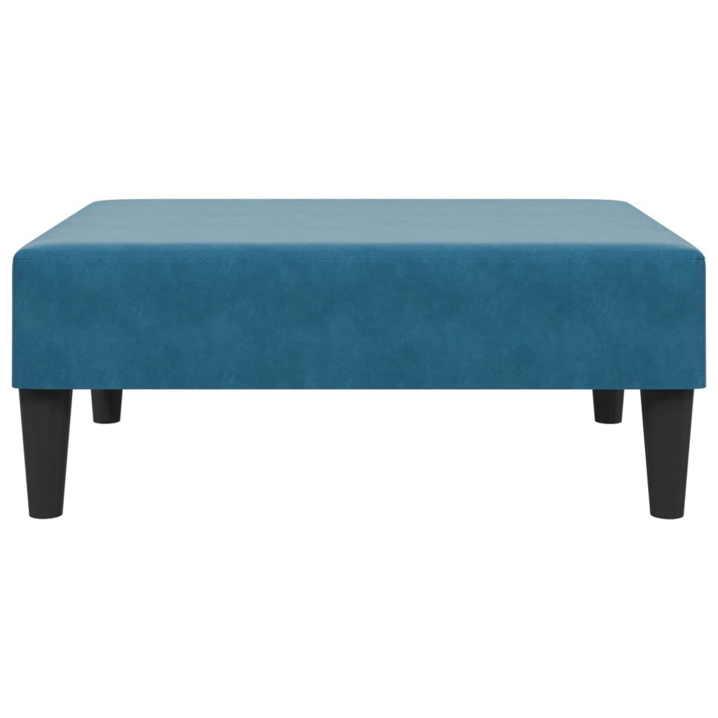 2 Piece Sofa Set Blue Velvet