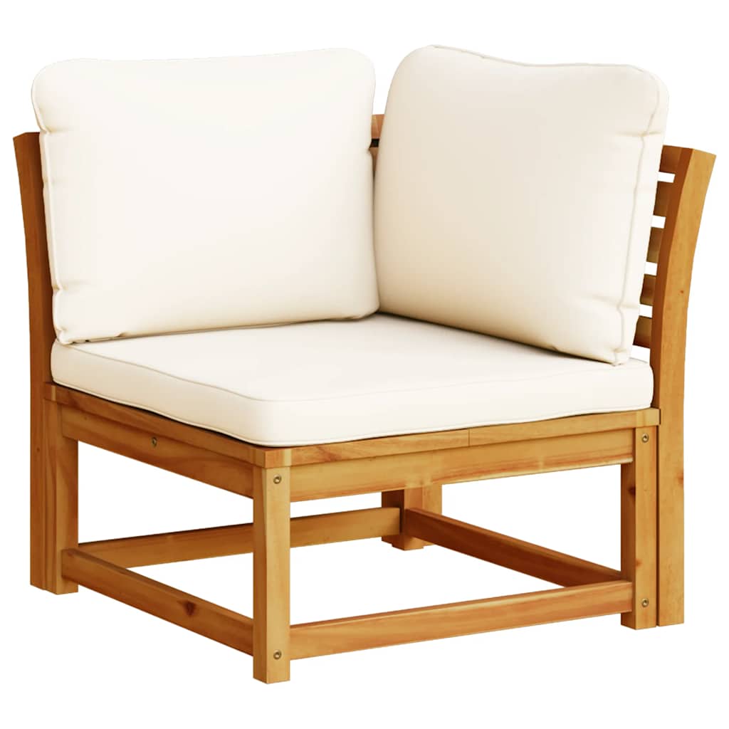 Garden Sofa with Cushions 2-Seater Solid Wood Acacia