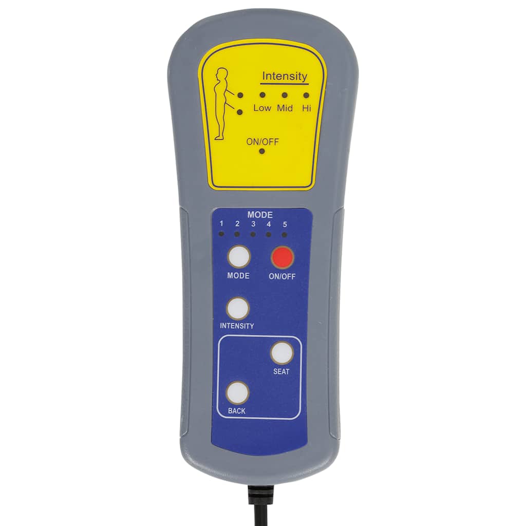 Massage Chaise Lounge with Cushions Dark Grey Fabric