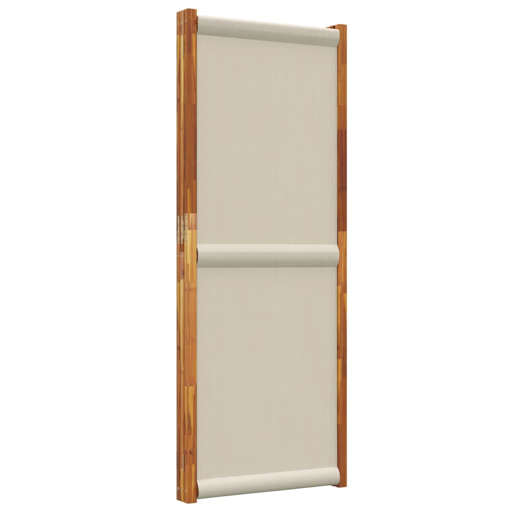 3-Panel Room Divider Light Grey 210x180 cm