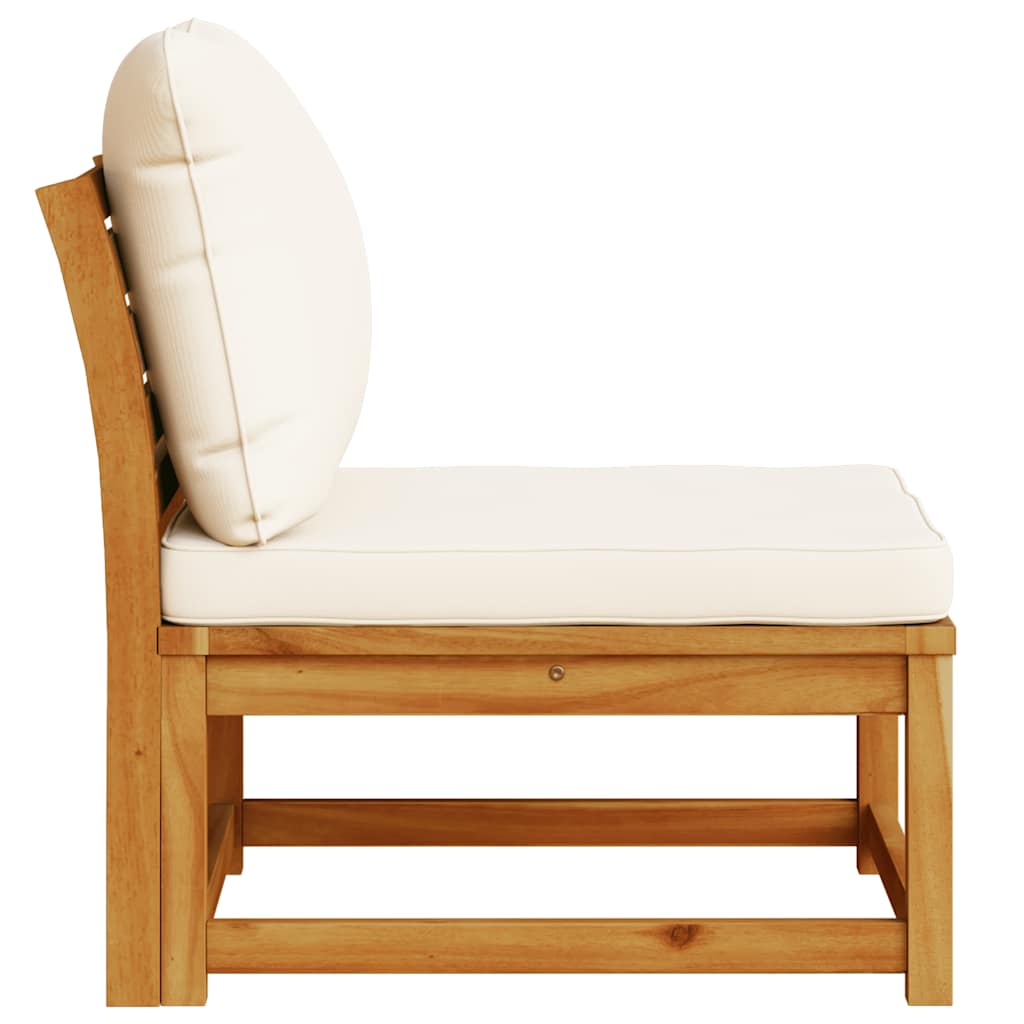 Garden Sofa with Cushions Solid Wood Acacia