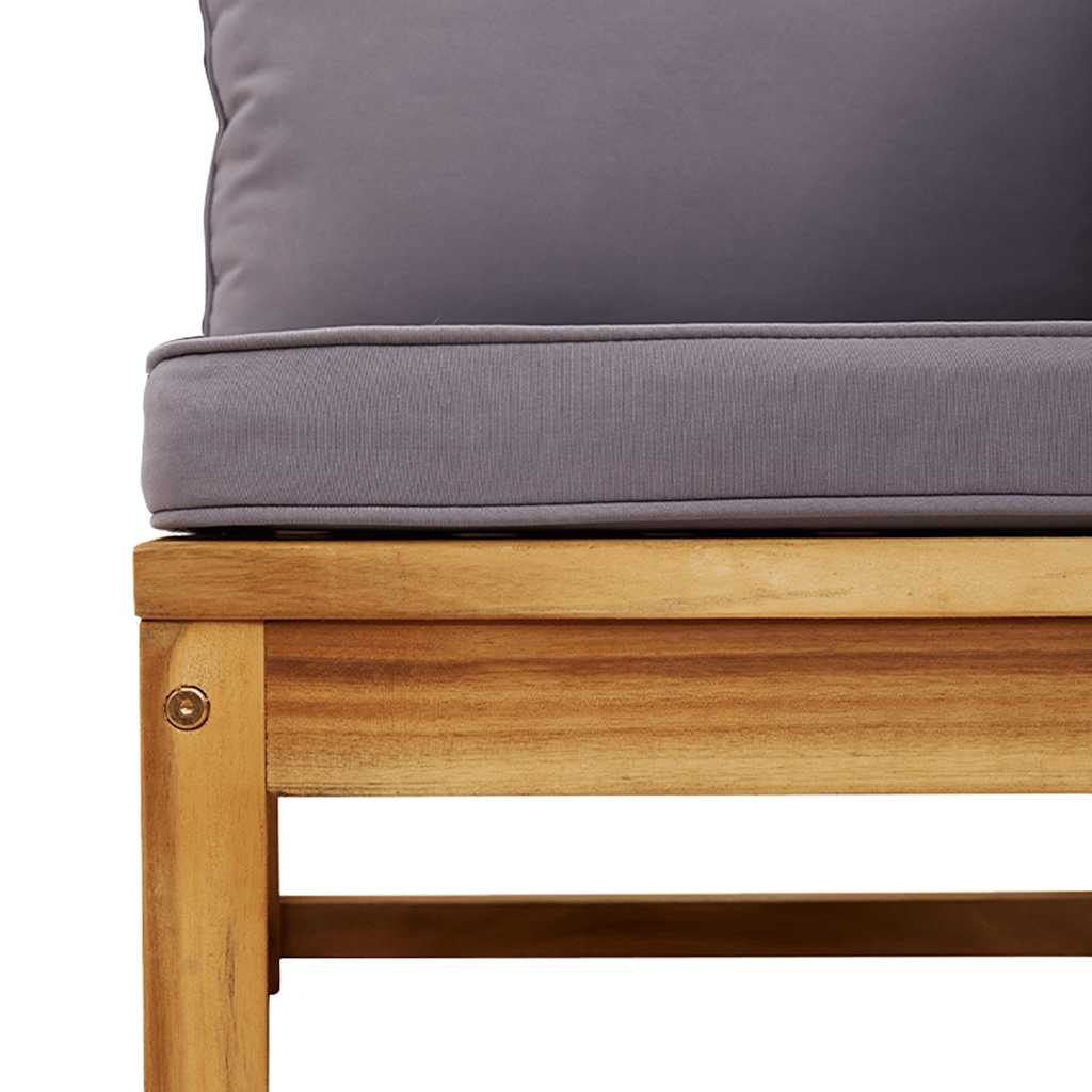 3 Piece Garden Lounge Set with Cushions Solid Wood Acacia