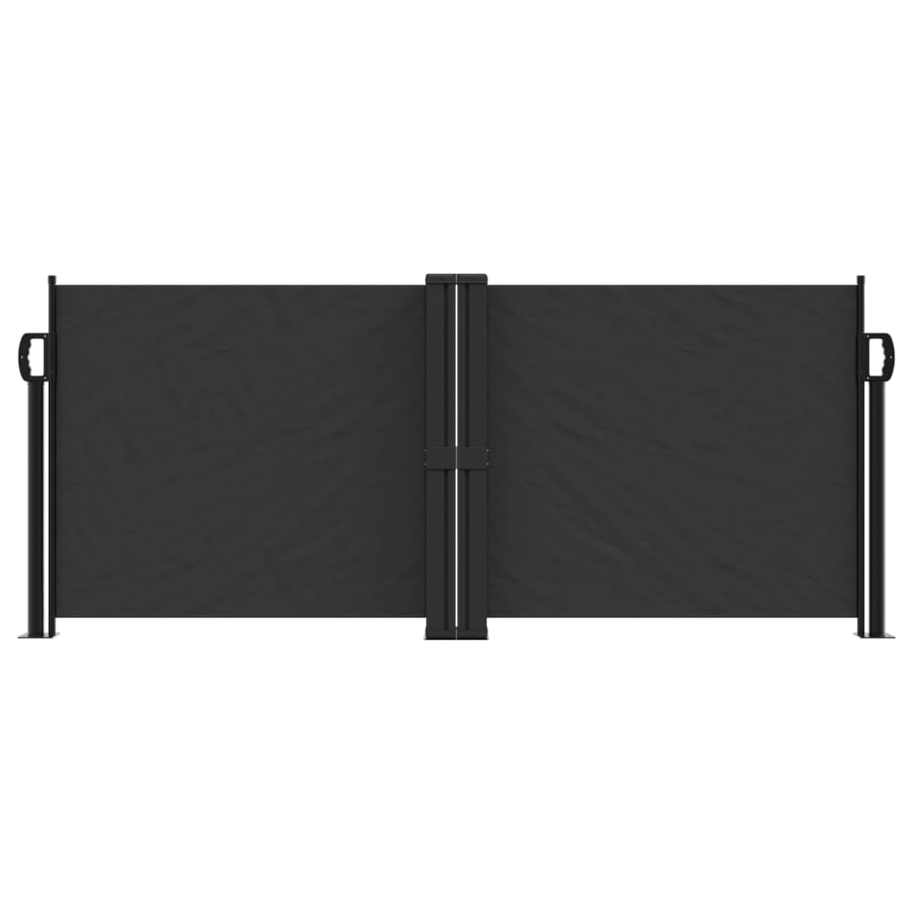 Retractable Side Awning Black 100x1000 cm