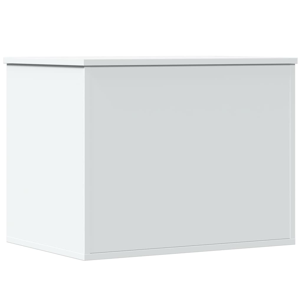 Storage Box White 60x42x46 cm Engineered Wood