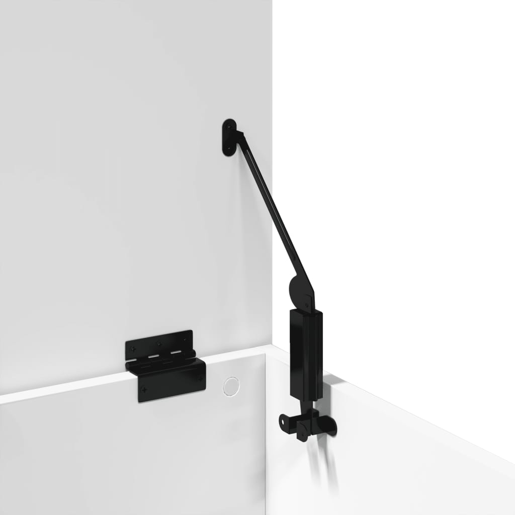 Storage Box White 60x42x46 cm Engineered Wood