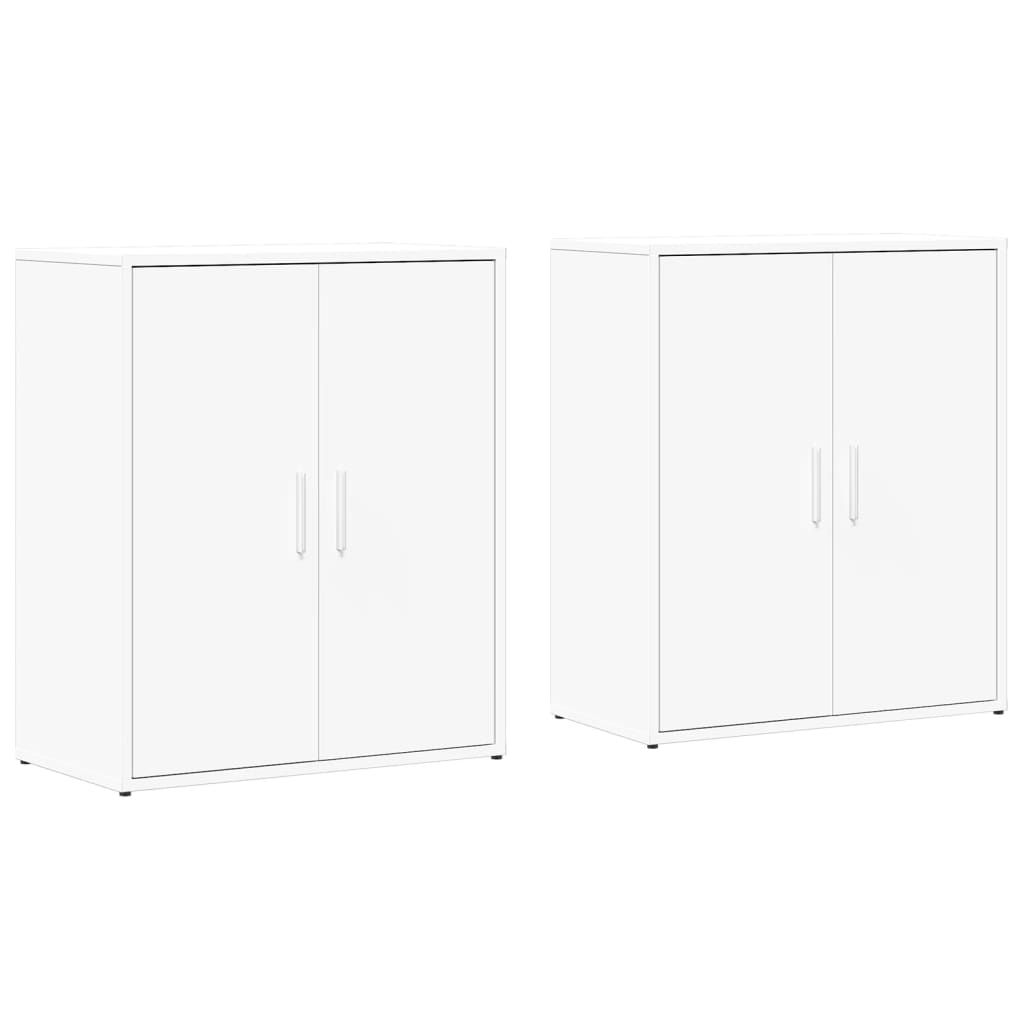 Sideboards 2 pcs White 60x31x70 cm Engineered Wood