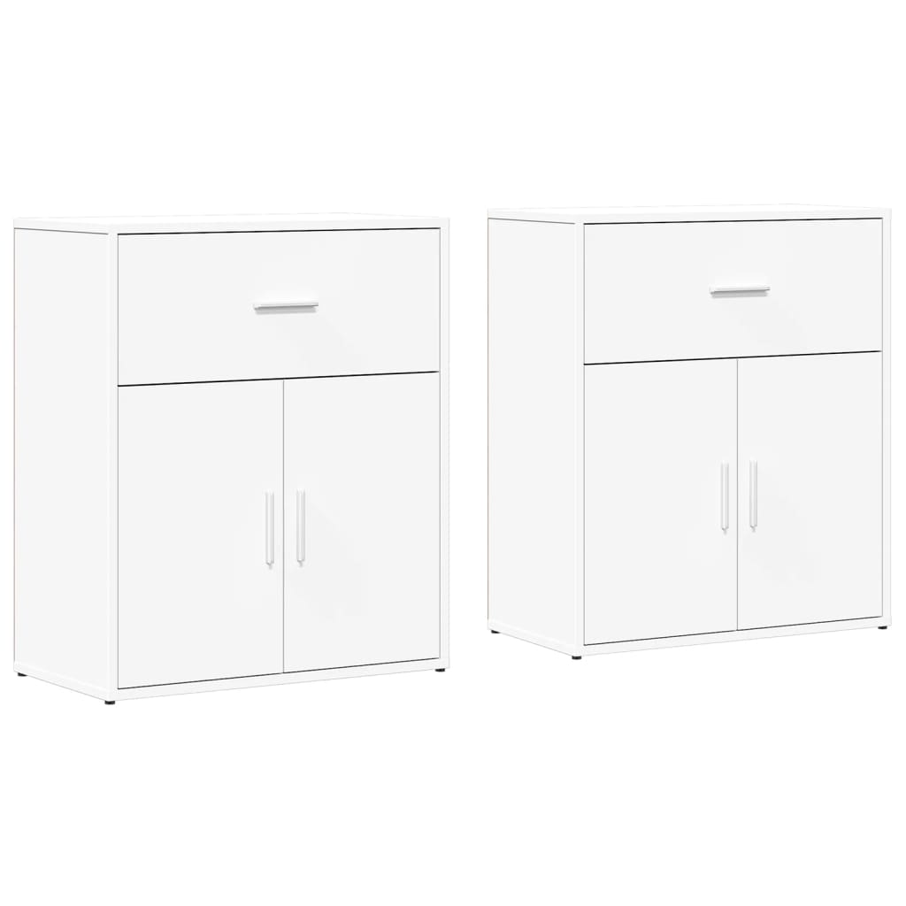 Sideboards 2 pcs White 60x31x70 cm Engineered Wood