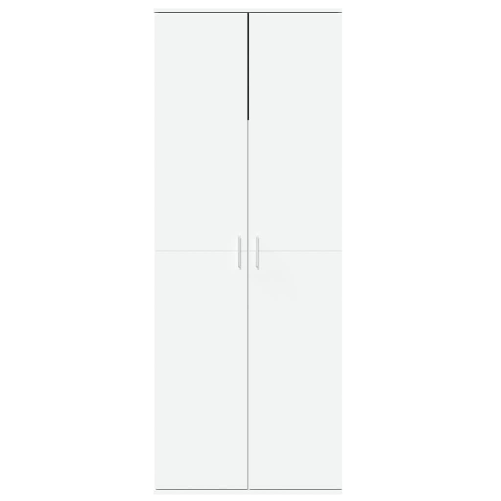 Highboard White 70x35x180 cm Engineered Wood