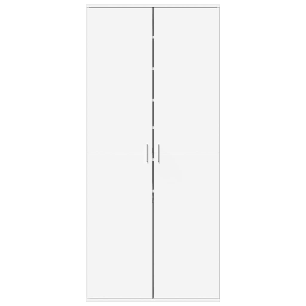Shoe Cabinet White 80x39x178 cm Engineered Wood
