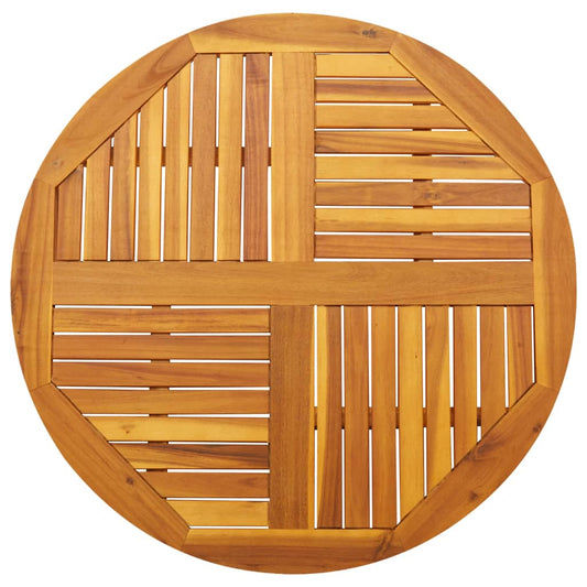 Table Top Ø90x2.2 cm Round Solid Wood Acacia
