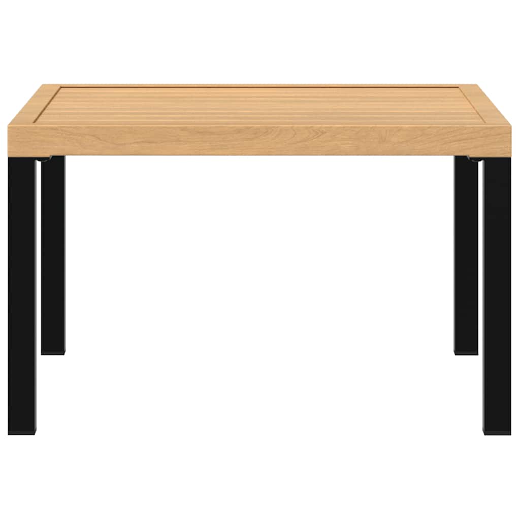 Garden Coffee Table Black 65x65x40 cm Aluminium