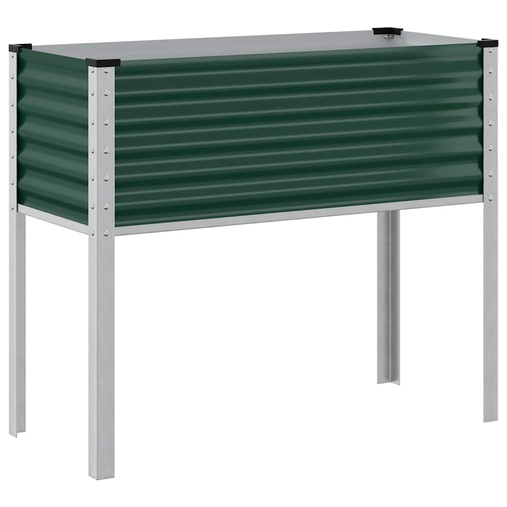 Garden Planter Green 100x45x90 cm Steel