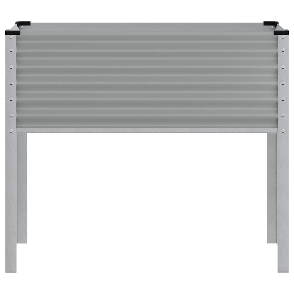 Garden Planter Grey 100x45x90 cm Steel