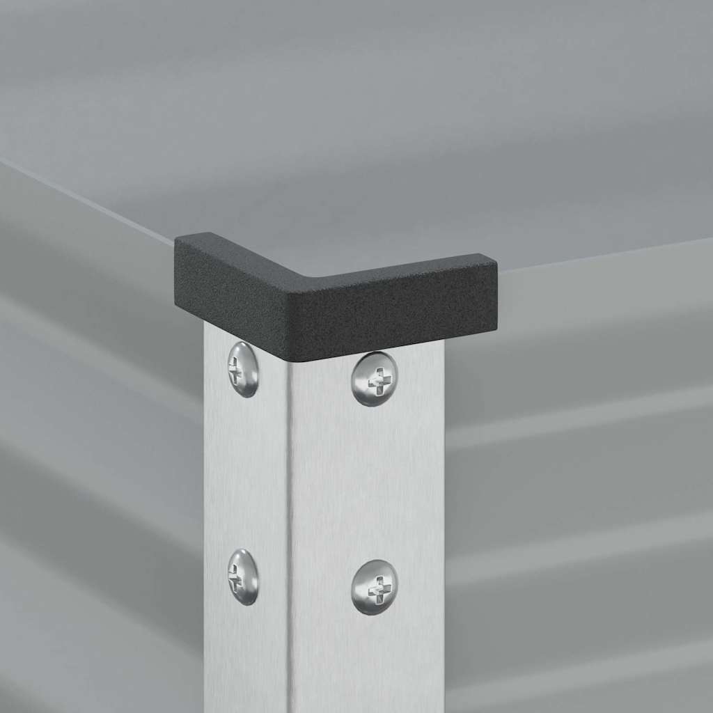 Garden Planter Grey 100x45x90 cm Steel