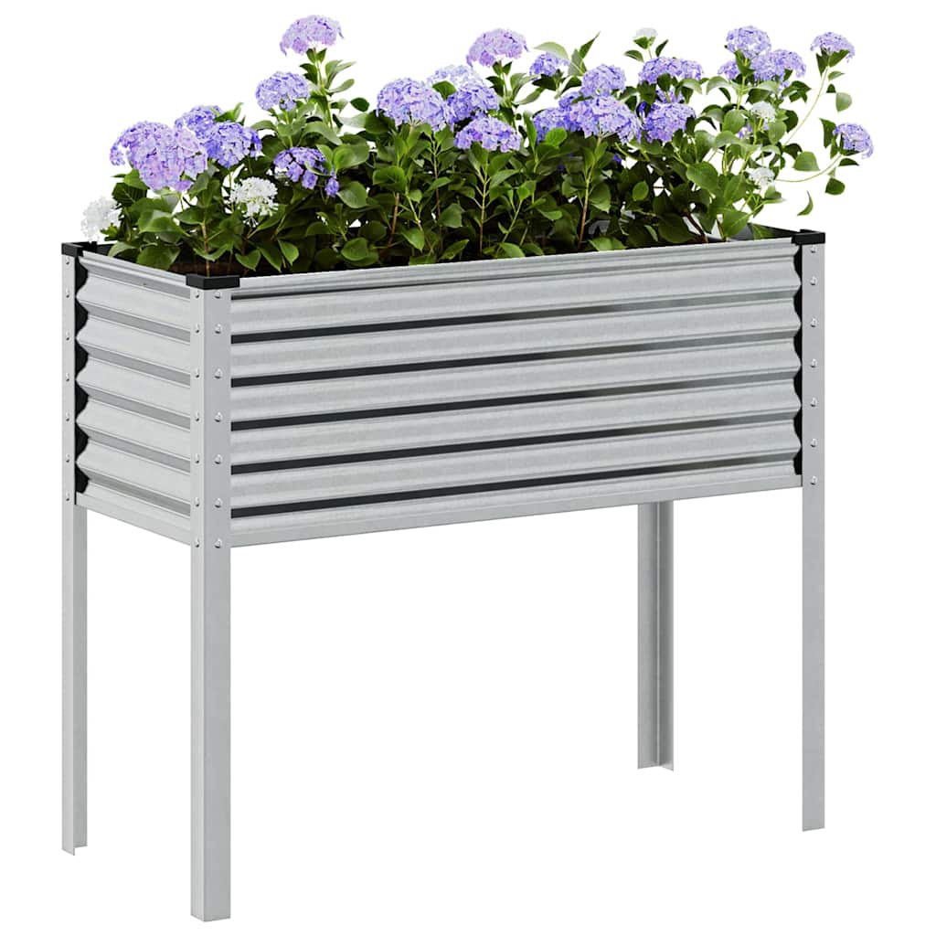 Garden Planter 100x45x90 cm Galvanised Steel