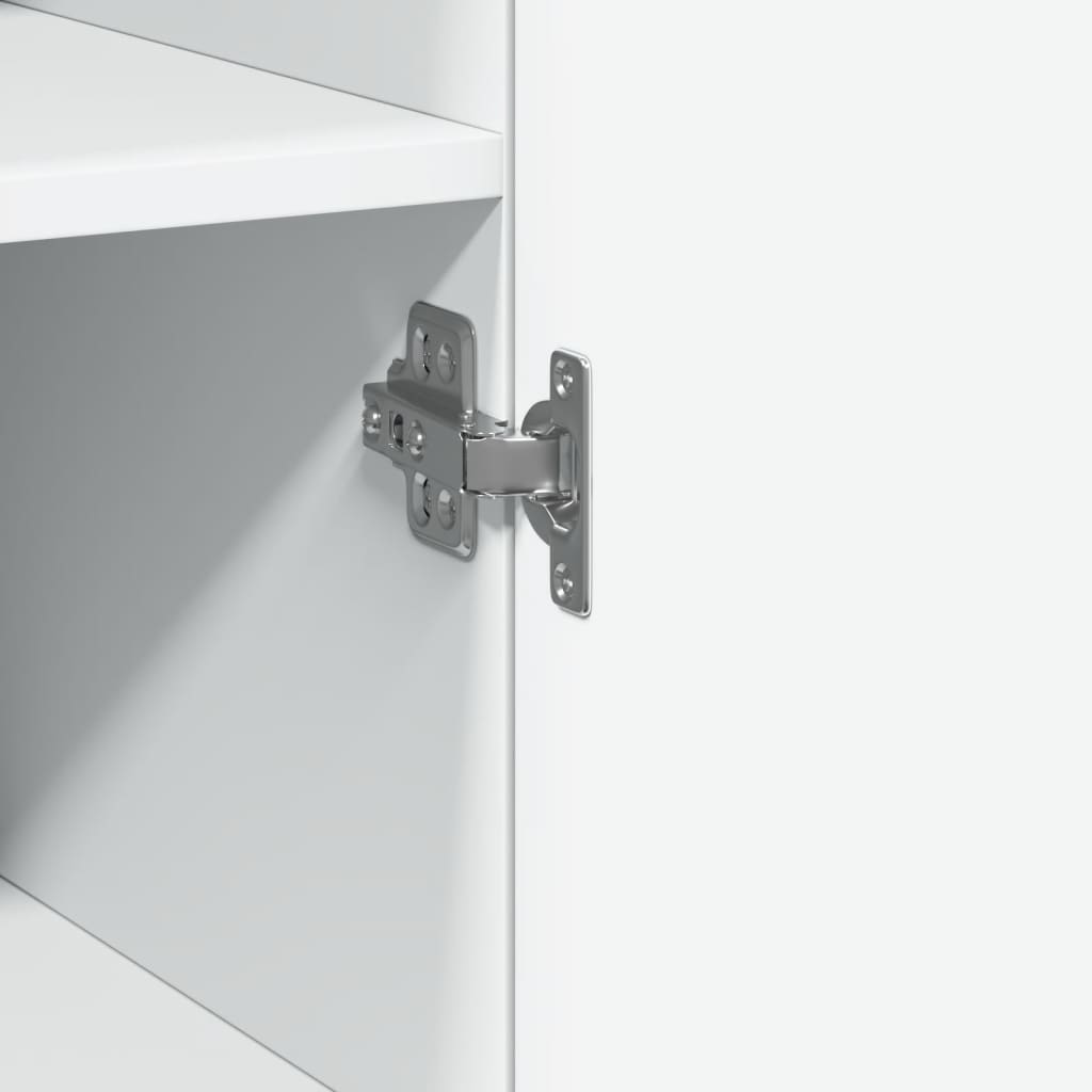 Highboard White 40x42.5x185 cm Engineered Wood