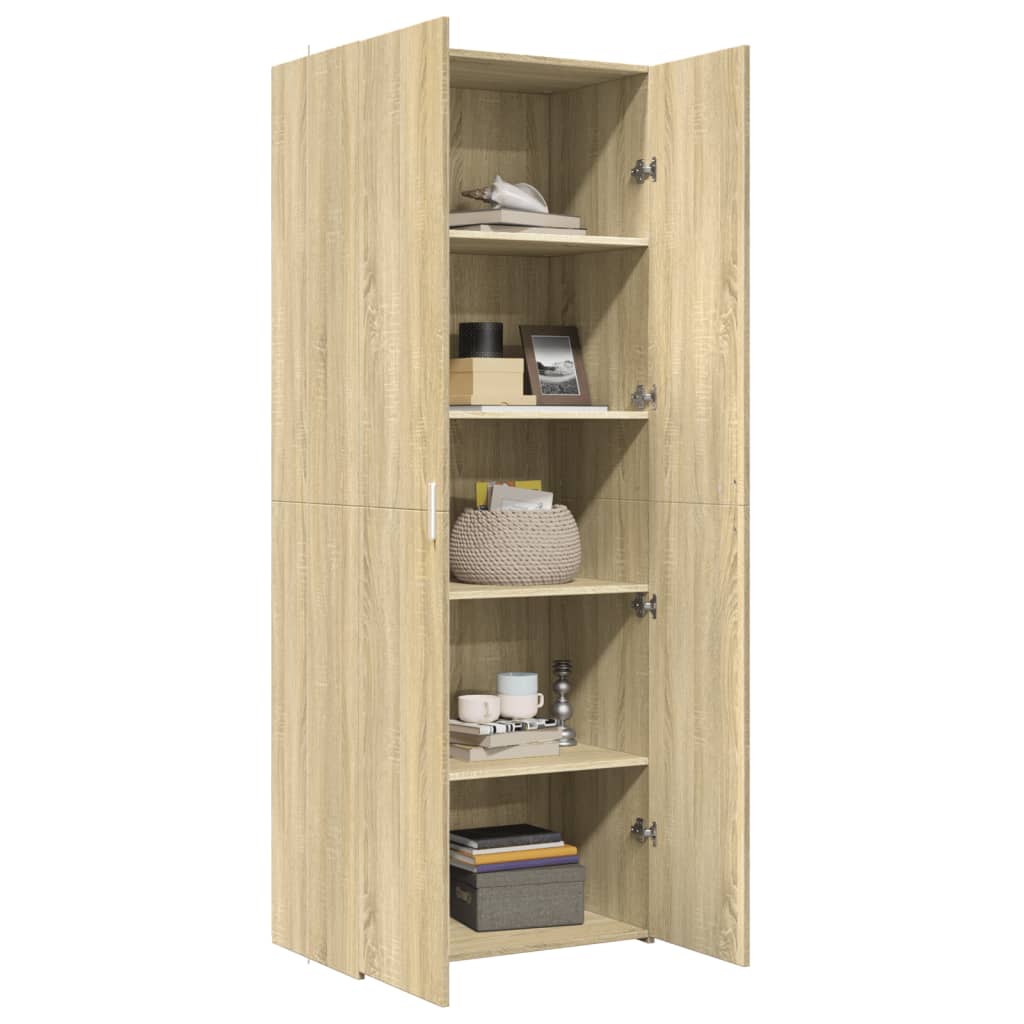 Highboard Sonoma Oak 70x42.5x185 cm Engineered Wood