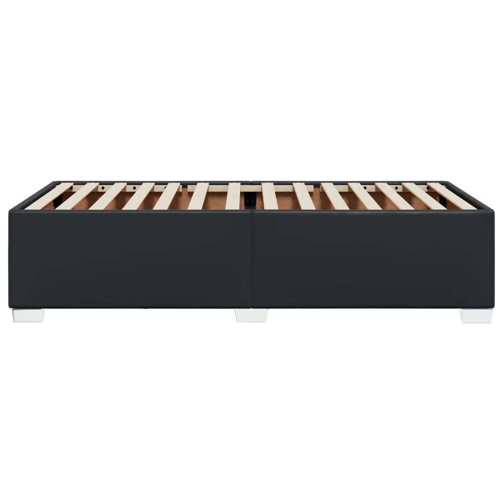 Bed Frame without Mattress Black 90x190 cm Faux Leather
