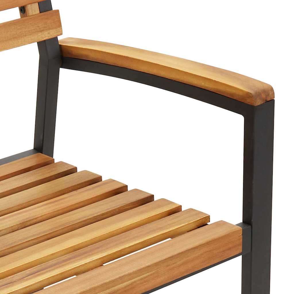 Garden Dining Set 3 pcs Black and brown