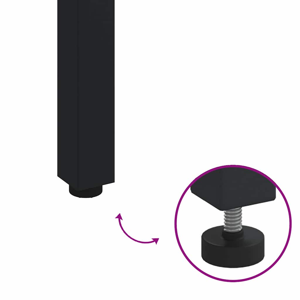 Garden Dining Set 3 pcs Black and brown