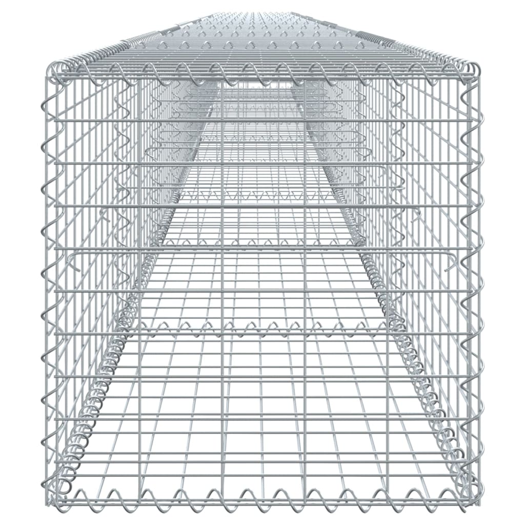 Gabion Basket with Cover 900x50x50 cm Galvanised Iron