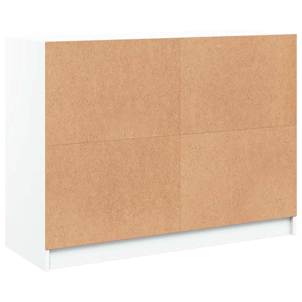 Sideboard White 102x37x75.5 cm Engineered Wood