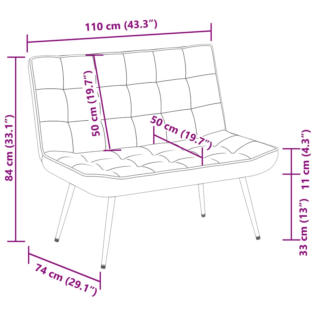 Bench Dark Grey 110x74x84 cm Velvet