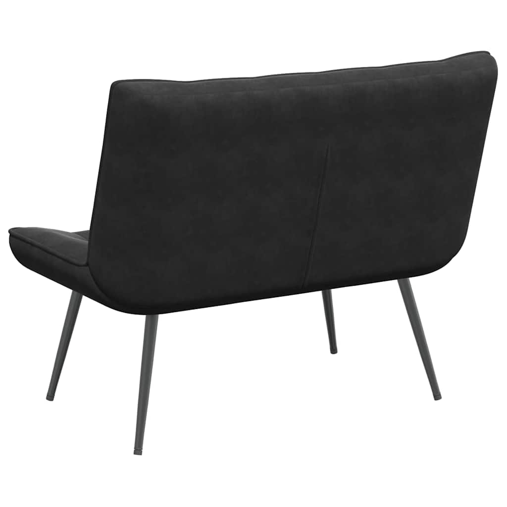 Bench Black 110x74x84 cm Velvet
