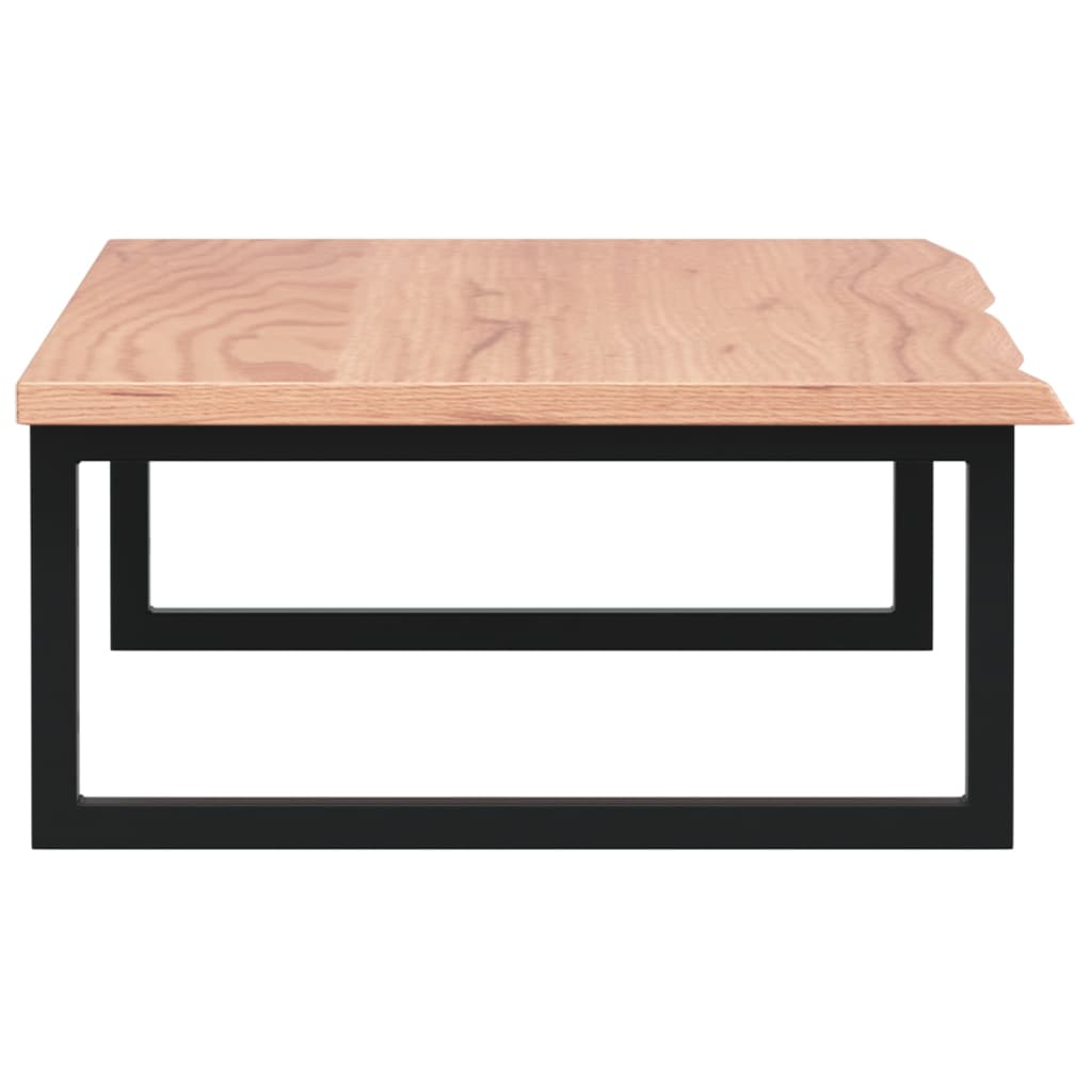 Basin Shelf Wall Mounted Steel and Solid Wood Oak