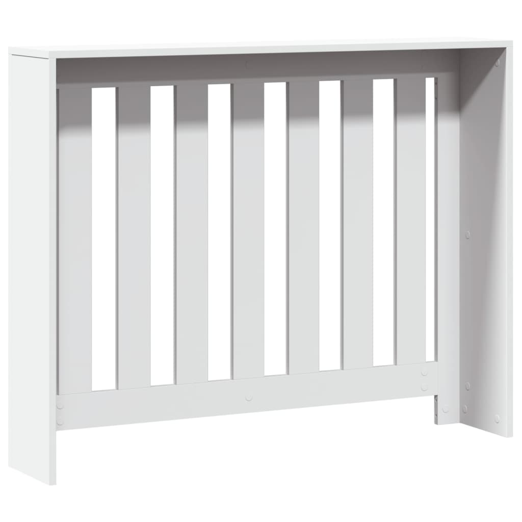 Radiator Cover White 104x20x82 cm Engineered Wood