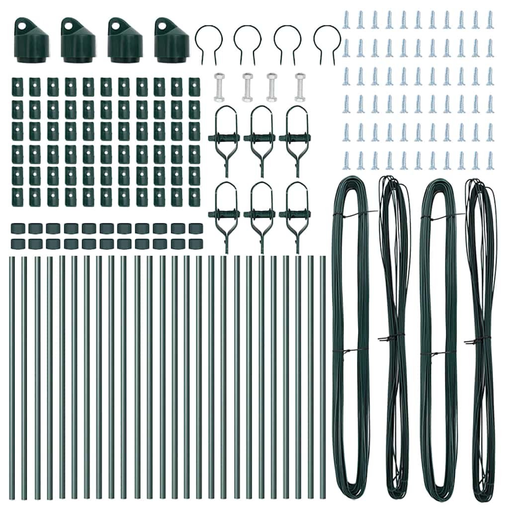Fence Post Other 26 pcs Green 3,2 x 3,2 x 120 cm Steel