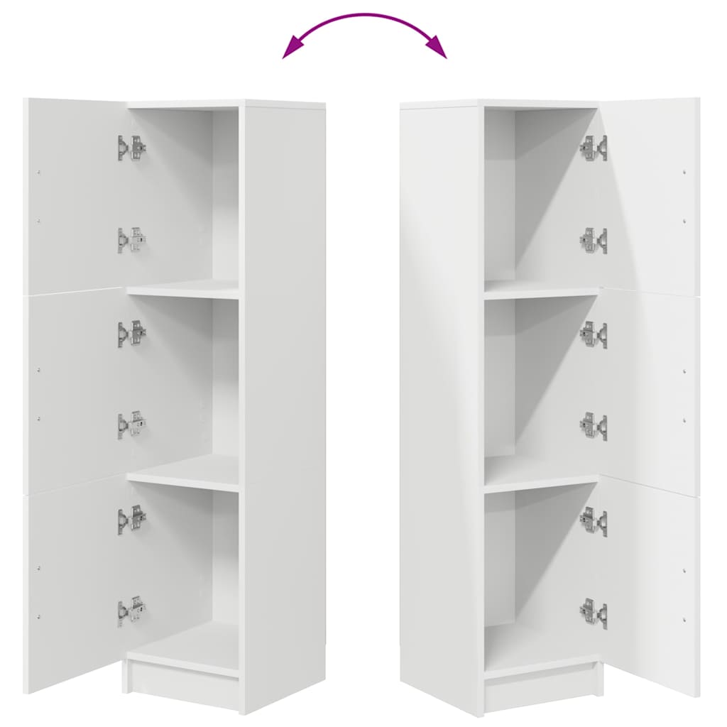 Highboard White 31.5 x 32 x 124 cm Engineered wood