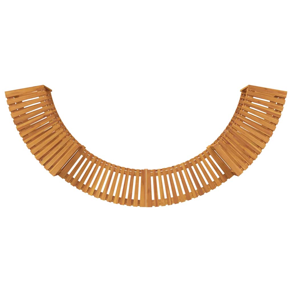 Round Outdoor Hot Tub Surround Brown 272 x 120 x 55.5 cm