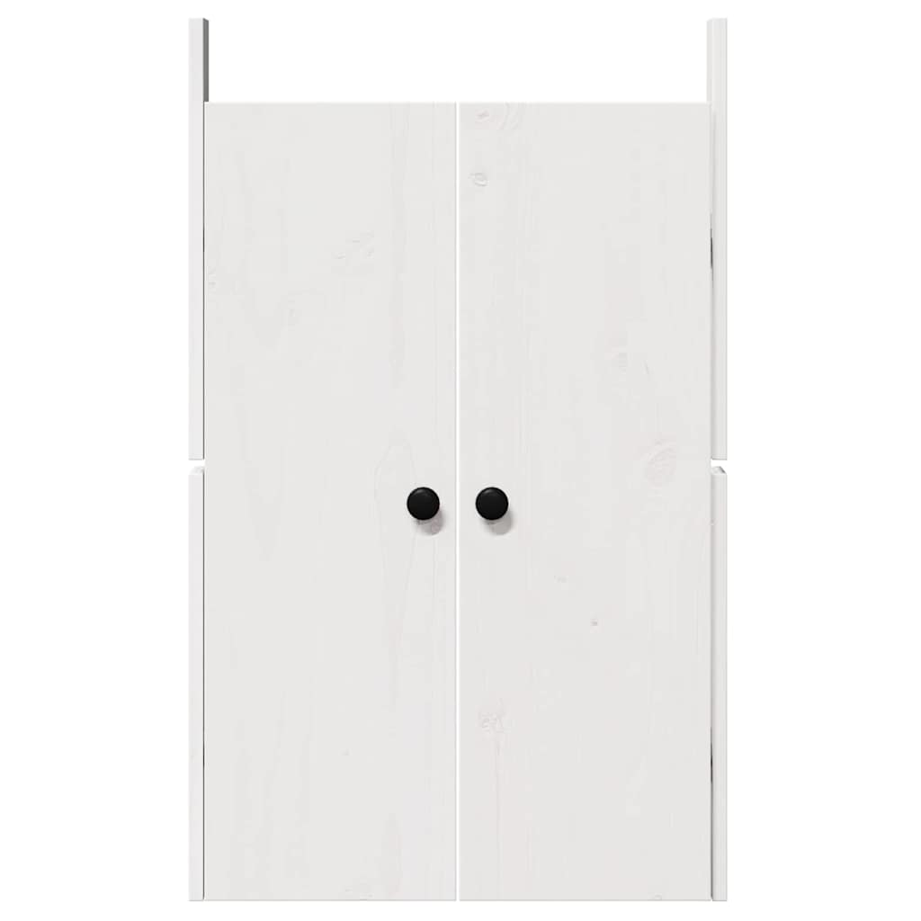 Kitchen Door with Door White 50 x 9 x 82 cm Solid Pine wood