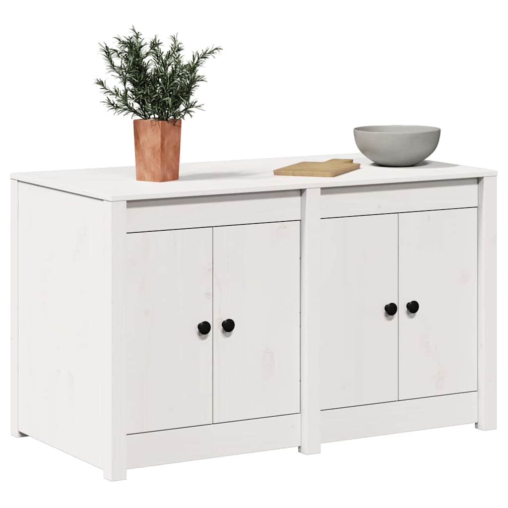 Kitchen Cabinet White 106 x 55 x 64 cm Solid Pine wood