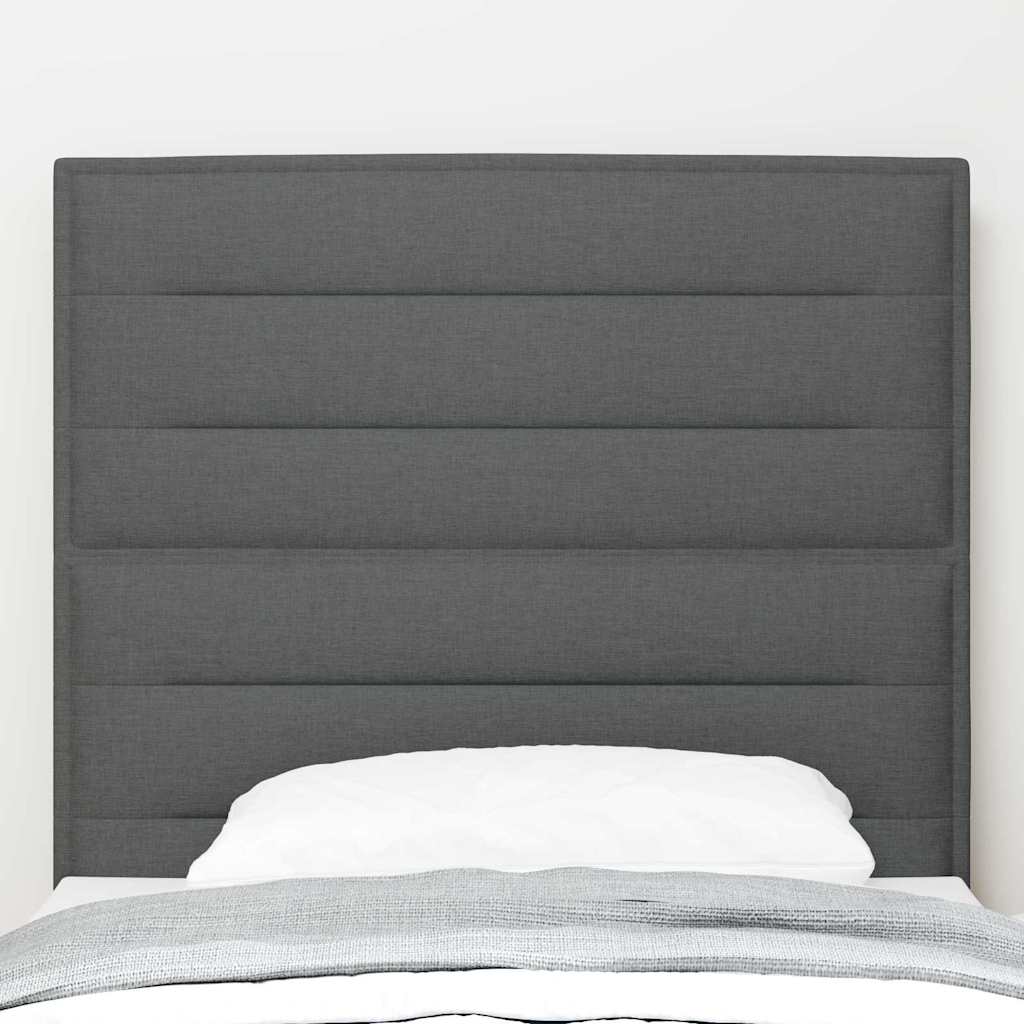 Headboard Height Adjustable Dark grey 80 cm Fabric