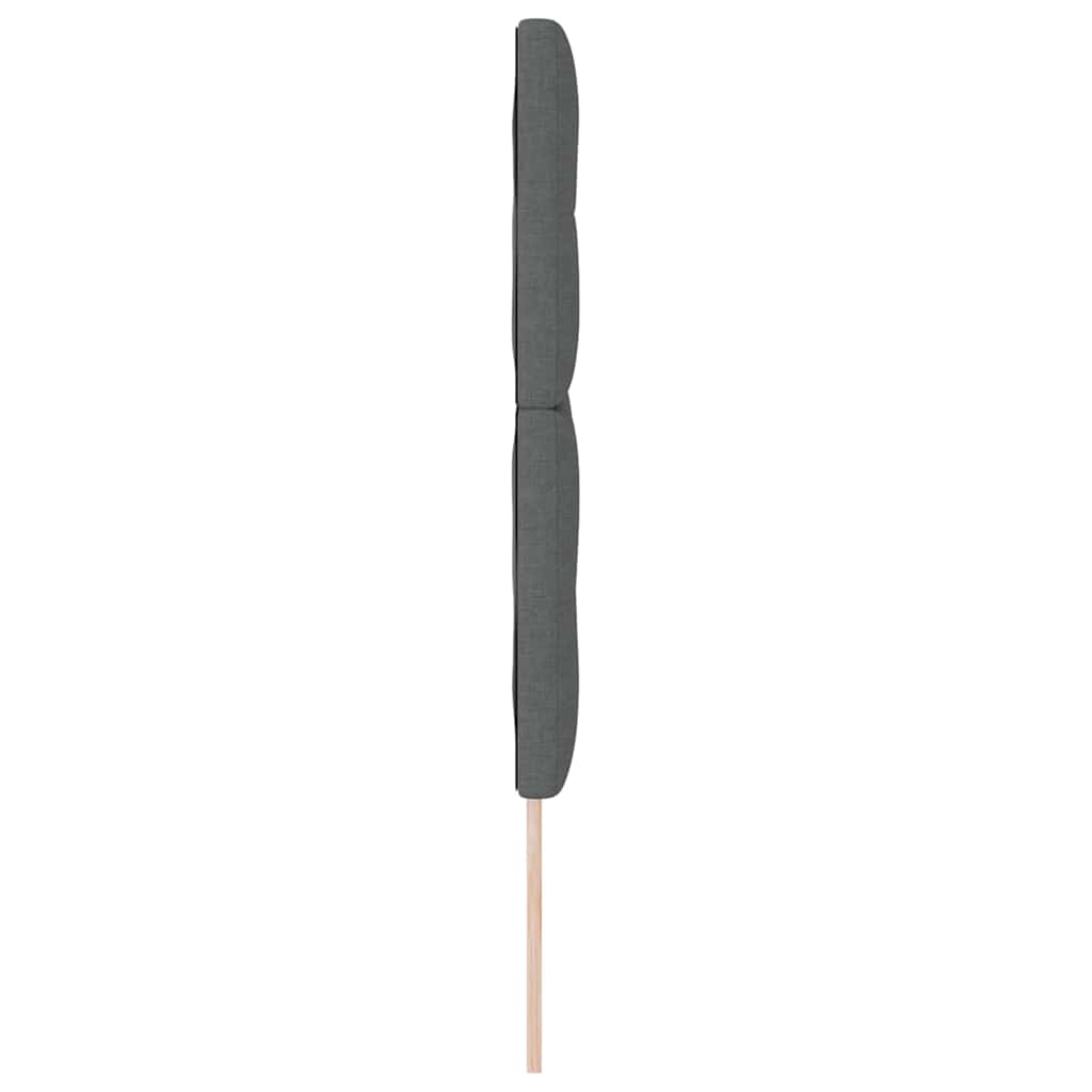 Headboard Height Adjustable Dark grey 160 cm Fabric