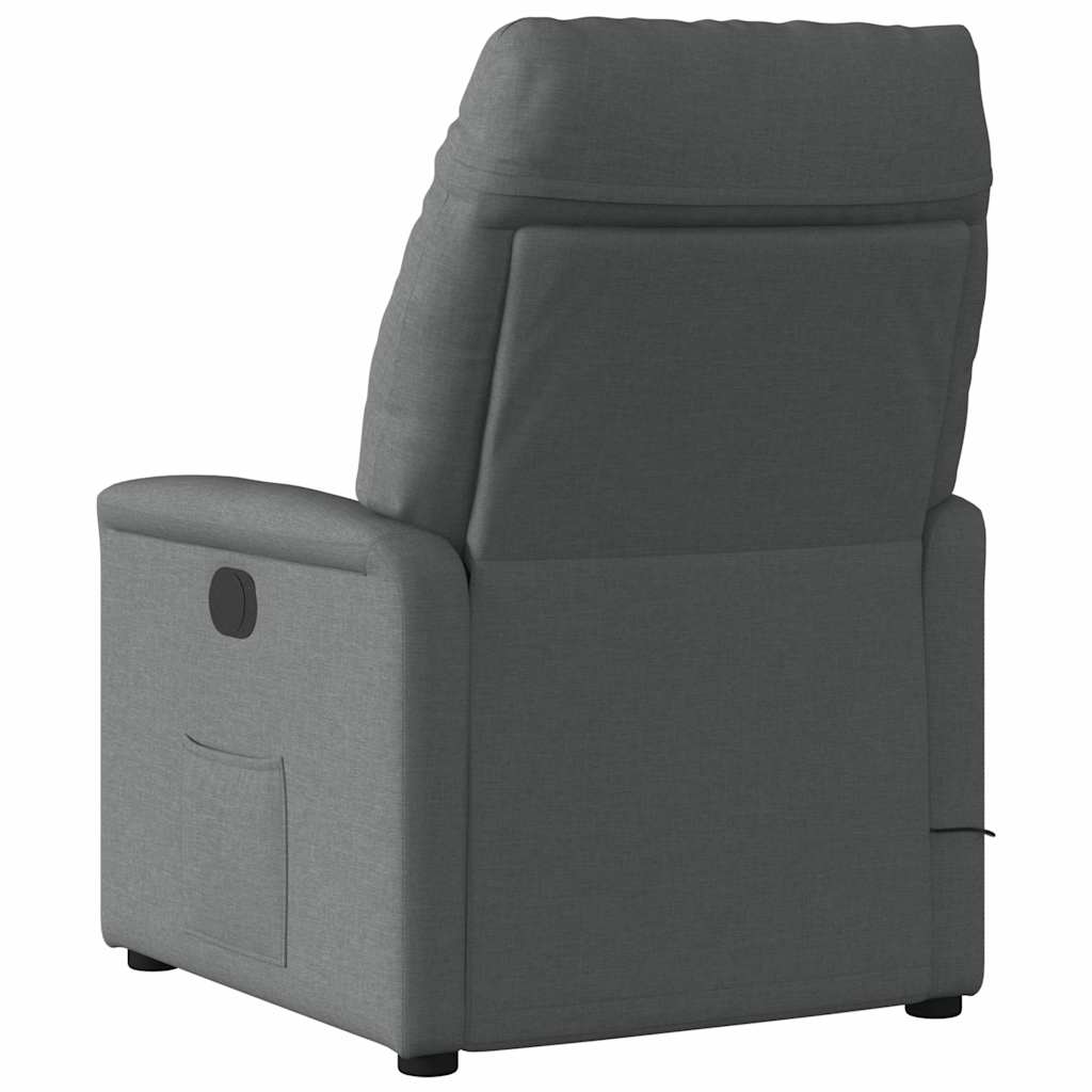Recliner Chair Dark Grey Fabric